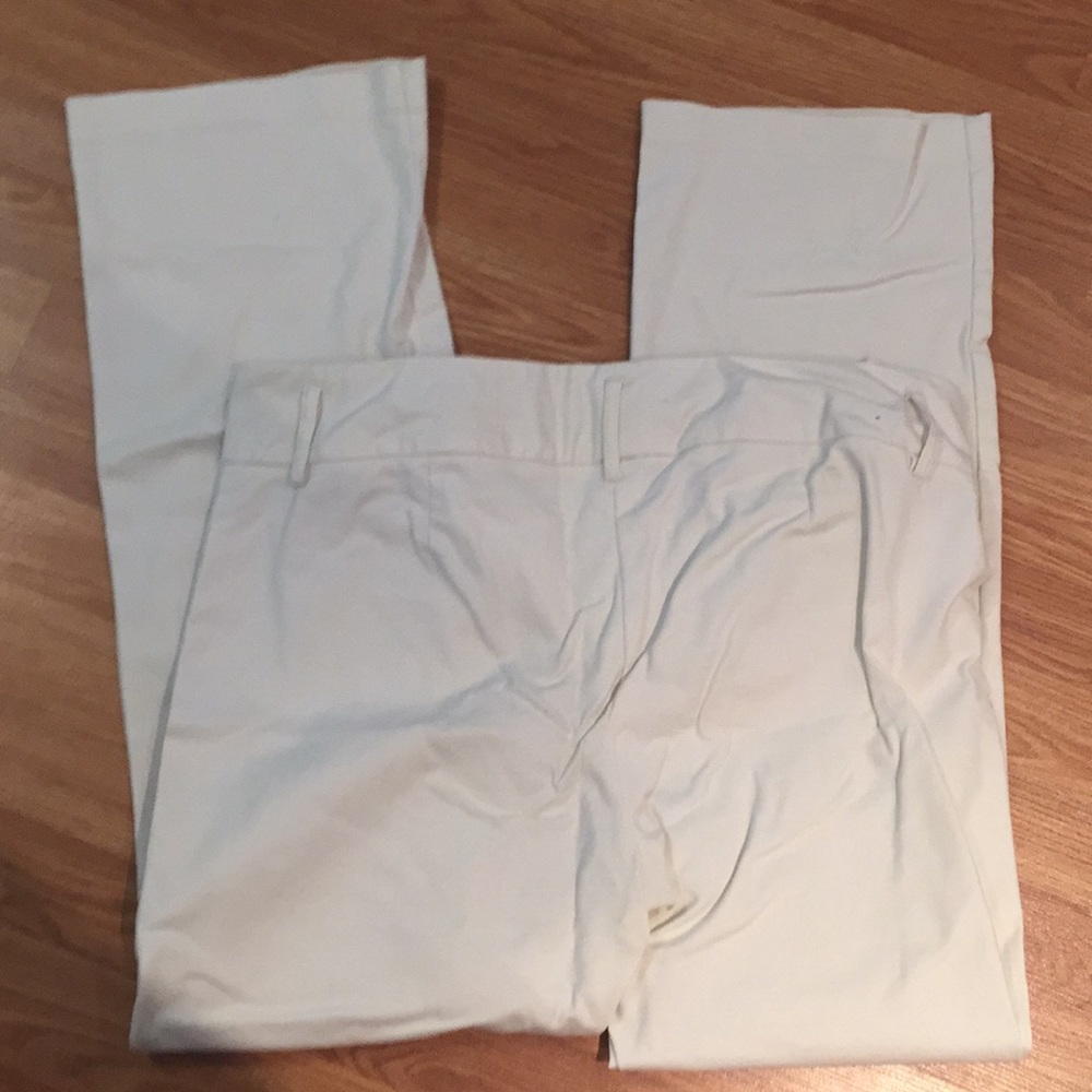 Cream TOMMY HILFIGER relaxed leg drew pants sz 16 - Picture 2 of 5